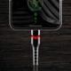 Кабель USB на USB-C everActive CBB-2CBR 2m RGB, USB 2.0, PD 3A 60W, черный в оплетке с RGB подсветкой - изображение 4