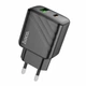 Зарядний пристрій Hoco CS23A 1USB 1USB-C PD/QC 30W Black - изображение 3
