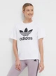 Футболка хлопковая женская Adidas Originals Trefoil Tee IR9534 S White (4066757403309) - изображение 6