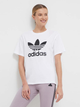 Футболка бавовняна жіноча Adidas Originals Trefoil Tee IR9534 M White (4066757403446) - зображення 6