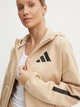 Толстовка на молнии с капюшоном женская Adidas W Z.N.E. Fz JD9594 L Бежевая (4067896182001) - изображение 11
