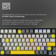 Клавиатура механическая беспроводная EPOMAKER TH80 SE 75% Flamingo Switch Hot-Swap RGB UA Wireless/Bluetooth/USB Black (TH80-SE-B-F) - изображение 13