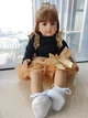 Лялька 55 см ручної роботи велика вінілова в короні Reborn Baby Doll зі справжнім волоссям - зображення 3