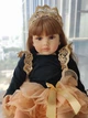 Лялька 55 см ручної роботи велика вінілова в короні Reborn Baby Doll зі справжнім волоссям - зображення 5