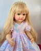 Большая виниловая кукла ручной работы hand made Reborn Baby Doll с настоящими волосами и глазами - изображение 3