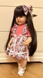 Лялька 55 см ручної роботи велика вінілова Reborn Baby Doll зі справжнім волоссям та великими очима - зображення 7