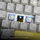Клавиатура механическая беспроводная EPOMAKER EP84 Plus 75% Wisteria Linear Switch Hot-Swap RGB UA Wireless/Bluetooth/USB White (EP84-W-WL) - изображение 3