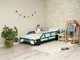 Детская кроватка-машинка на колесах Модель 16 от Busy Wood 200х90 см Голубой - изображение 1