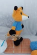 М'яка іграшка handmade Лисичка 39 см в'язана гачком амігурумі - зображення 4