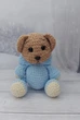 Мягкая игрушка handmade Мишка в костюме динозавра 30 см вязаный крючком амигуруми - изображение 2