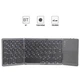 Портативная складная мини Bluetooth-клавиатура B033 3 в 1 с тачпадом для Android, IOS, Windows (eng/ru) Grey-Black - изображение 1