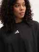Футболка хлопковая оверсайз короткая женская Adidas W 3S Sj Tlr T JD4998 S Black/White (4067902969176) - изображение 9