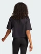 Футболка хлопковая оверсайз короткая женская Adidas W Bl Sj Bf T JG8736 XL Black/White (4067902911991) - изображение 2