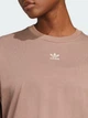 Футболка хлопковая оверсайз длинная женская Adidas Originals Essentials Boyfriend JJ3390 XXS Trabrn (4067902670799) - изображение 4