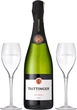 Шампанське Taittinger Brut Reserve біле брют 0.75 л 12.5% в подарунковій упаковці + 2 келихи (3016570017802_3016570061287_3016570061294) - зображення 2