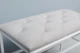 Банкетка для взуття 60*32*52 см світло-сіра з білим каркасом, велюрова підставка для взуття на 2 полички - зображення 12