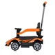 Каталка-толокар з мотором з батьківською ручкою M 5781, orange - зображення 3