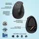 Мишка Logitech Lift Left Vertical Ergonomic Wireless/Bluetooth Graphite (910-006474) - изображение 6