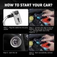 Пусковий пристрій BOTEAIFIU 5000A Peak 12V 26800mAh Бустер для авто з функцією Power Bank + ліхтар - изображение 8