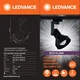 Світильник трековий для ламп LED E27 114x231mm чорний [4099854269646] Ledvance Eco Track Spot - зображення 2