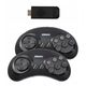 Ігрова приставка бездротова SEGA SG 800 HDMI Bluetooth портативна консоль для телевізора на 1600 ігор 2 джойстика Чорна - зображення 4