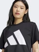 Футболка хлопковая женская Adidas W Bl Sj T JC5724 2XS Black/White (4067891018664) - изображение 4