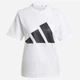 Футболка хлопковая женская Adidas W Bl Sj T JC5728 S White/Black (4067891020940) - изображение 5