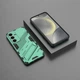 Защитный чехол с подставкой Deexe Bibercas для Samsung Galaxy A56 (A566) - Green - изображение 5