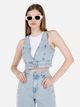 Жилет джинсовый женский Colin's CL1069617DN43478 S Leyan Wash (8684112253183) - изображение 1