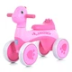 Детский первый беговел Bambi Jurassic колеса 6" музыкальный пластиковый розовый M 5853E - изображение 2