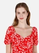 Платье миди летнее женское Colin's CL1068982RED S Red (8684112210773) - изображение 4