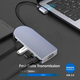 USB хаб, концентратор с быстрой зарядкой и HDMI FuXin 1939C (10 в 1, Type-C, VGA, RJ45, 100 Вт) - изображение 6