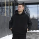 Флисовый спортивный костюм Pobedov Mariot худи + брюки черный размер M - изображение 4