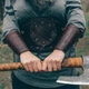 Топор викингов Железнобокий сталь У8ГА Gorillas BBQ ручная работа TR14 - изображение 10