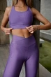 Лосини з кишенями та V-подібним поясом Superstacy XL Лілові (2700-05) - изображение 1