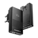 Зарядний пристрій ESSAGER Ultra Thin Gan 65W 1C1A BLACK (ECT65W-QCB01-Z) - изображение 4