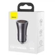 Автомобільний зарядний пристрій Baseus Golden Contactor Max Dual Fast Charger Car Charger U+U 60W Dark Gray (CGJM000013) - зображення 2