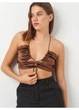 Топ H&M S Коричневий 0-2345 - зображення 4