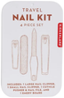 Дорожній набір Kikkerland Travel Nail Kit з металевим футляром 4 елементи (0612615092860)   - зображення 1