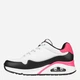 Sneakersy damskie Skechers 155593-WNPK 40 (10US) 27 cm Biały/Różowy (195969715031) - obraz 3
