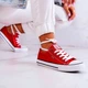 Trampki damskie materiałowe do kostki Cross Jeans JJ2R4010C 36 Czerwone (8697319243826) - obraz 3