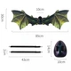 Рухомі електричні крила для дітей RIAS Shadow Angel №622 з підсвічуванням Black-Green (3_05814) - зображення 3