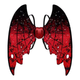 Рухомі електричні крила для дітей RIAS Shadow Angel №2 з підсвічуванням Red-Black (3_05816) - зображення 1