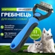 Дешеддер для котів і собак + ковтуноріз LK201 6.7 см Блакитний (JDT-0845648) - зображення 3