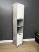 Пенал Asti 1960x390x354 мм. Бетон/Білий - изображение 1