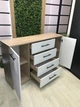 Комод Standart 4+2 Дуб Сонома Світлий/Білий 1254x800x345 мм. - зображення 3