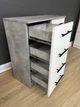 Комод Standart 4+1 Бетон/Білий 800x792x350 мм. - изображение 3
