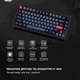 Клавиатура беспроводная Keychron V1 Max Gateron Jupiter Red QMK Hot-swap Eng/Ukr Wireless/Bluetooth/USB Black (V1MD1_KEYCHRON) - изображение 9