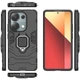 Чохол Fiji Ring для Xiaomi Redmi Note 13 Pro броньований бампер із кільцем підставкою чорний - зображення 3