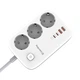 Мережевий фільтр-подовжувач СolorWay 3 розетки/4USB GaN3 Pro PD (2USB-A + 2 TYPE-C) (65W) 2M (CW-CHE34PDW) - изображение 4